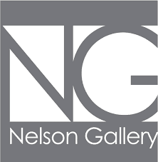 Logo of the Nelson Gallery featuring the initials "NG" in a modern design.