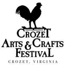 Crozet Arts and Craft Festival logo showing a rooster weathervane